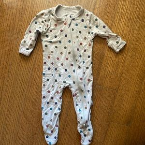 Polka dot NB Kyte Baby onsie!